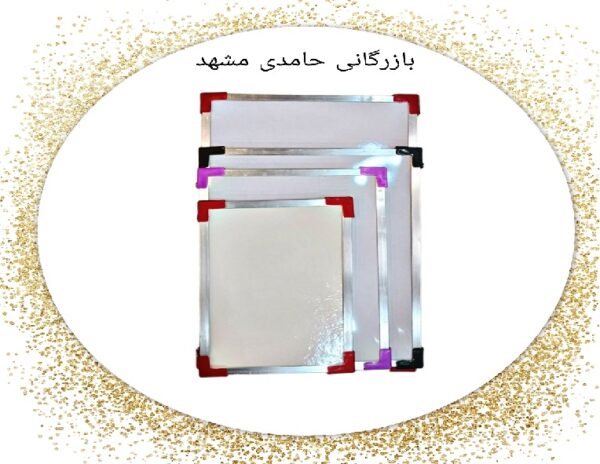 تخته وایت برد دورالمینیوم100*60کلاس کد64 کارتن10عددی