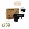 تفنگ کلت فلزی مشکی C1 کد1259 کارتن84عددی